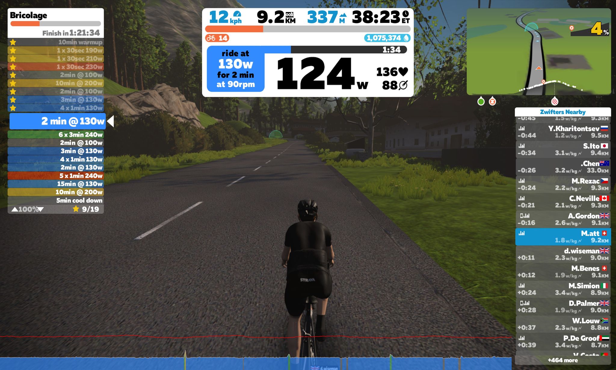75% Zwift - Build Me Up - Bricolage